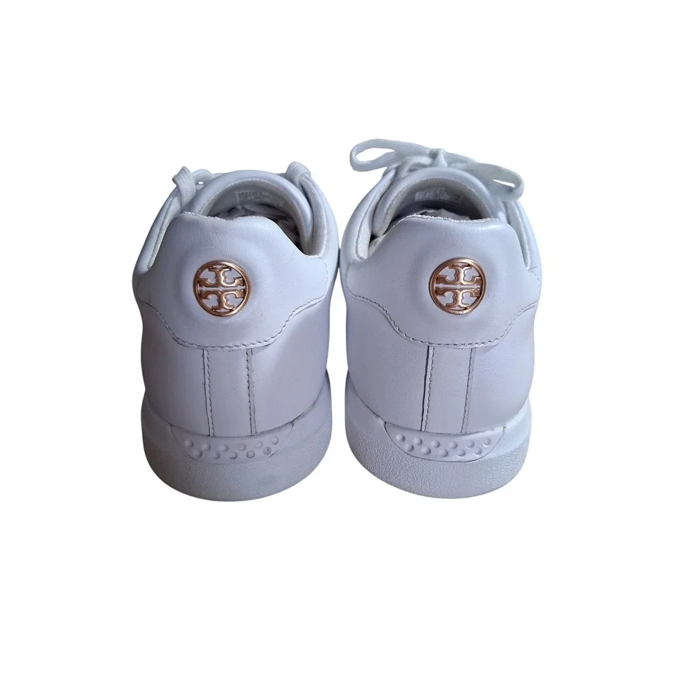 Tory‎ Burch Howell Court Titanium White Womens Size 11 Preppy Luxury Sneakers